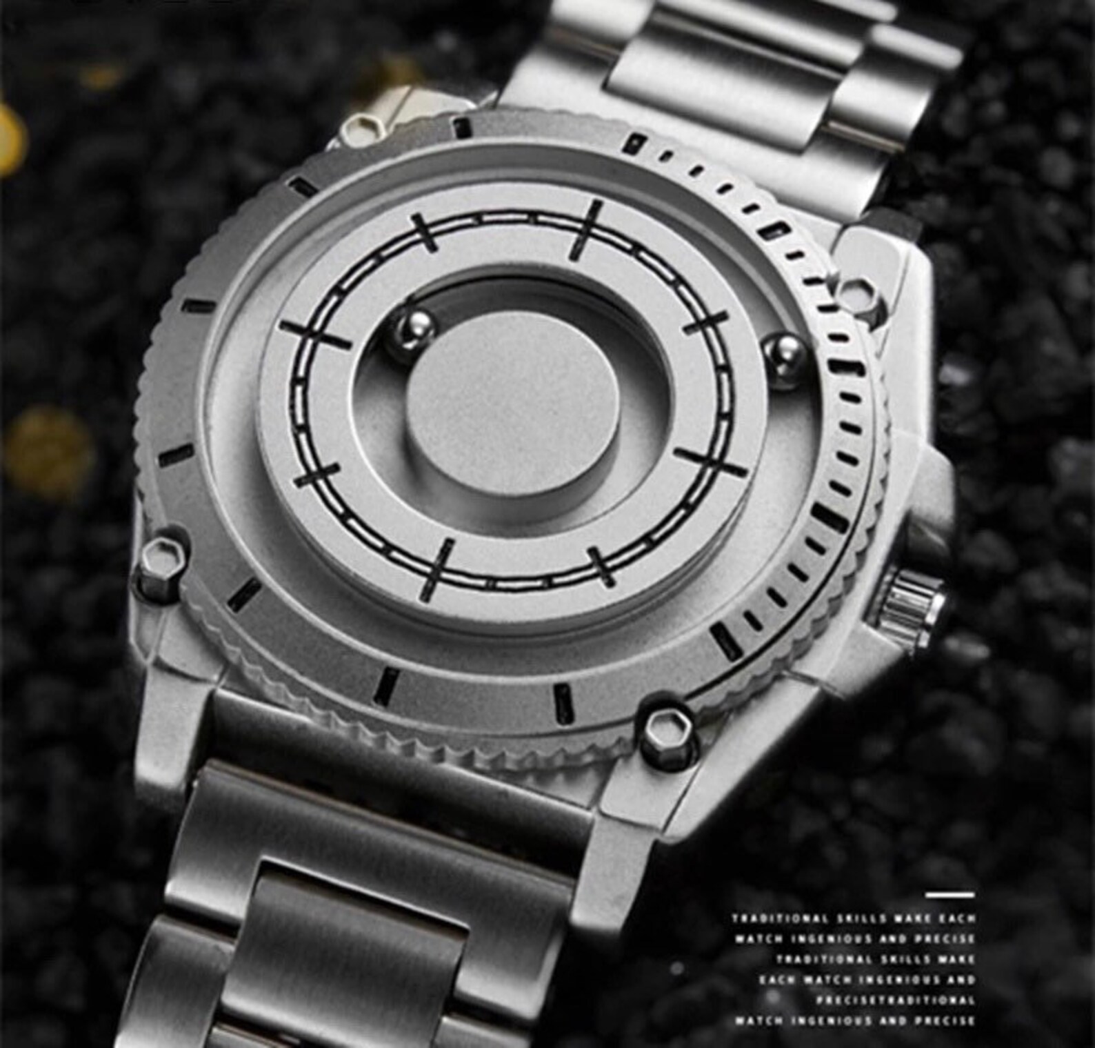 Mens Nixie Rolling Watch Rotating Watch Etsy