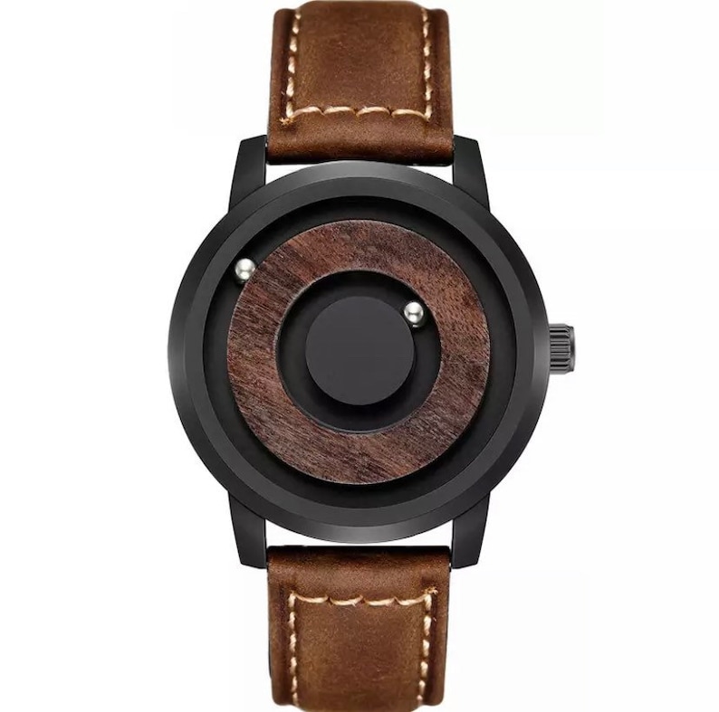 Rotating Ball Watch Wooden Dial Watch Etsy