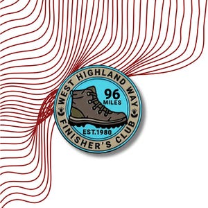 WHW West Highland Way Coin Token Enamel Finisher&#39;s Club I Walked 96 Miles 1980