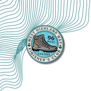 WHW West Highland Way Pin Badge Enamel Finisher&#39;s Club I Walked 96 Miles 1980