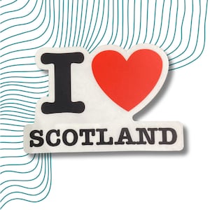 I Love/Heart Scotland Sticker