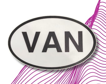Van - Car Vehicle Decals Sticker Decoration Auto Bumper Sticker
