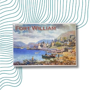 Aimant Fort William Carte postale ancienne Harbour Ecosse