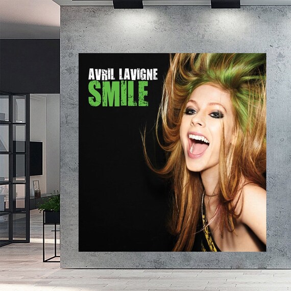 Avril Lavigne Smile Home Decorate Wall Art Canvas Poster No Etsy