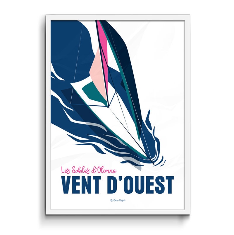 Affiche - Vent d'ouest Les Sables d'olonne
