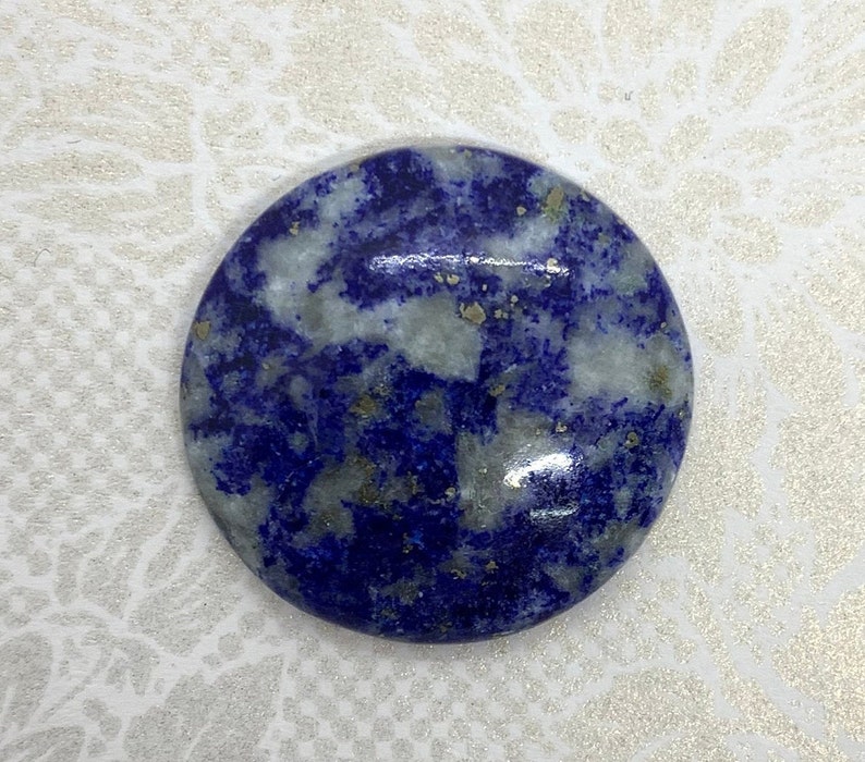Cent Lapis Lazuli,Natural Lapis Lazuli,Lapis Cabochon,natural gemstone,loose gemstone,Gemstone Cabochon jewelrymaking,26X26X5 mm 34.45 Carat