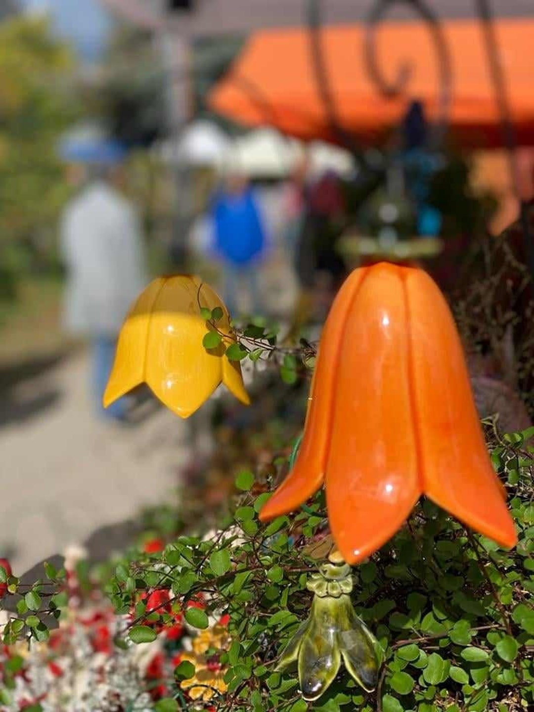 Keramik Glockenblume handgefertigte Keramik Blume für Geschenk, Kretaiv