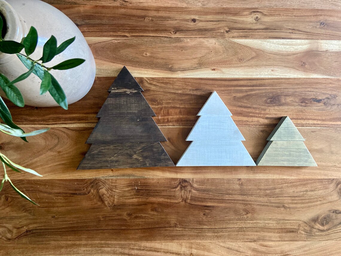 Handmade Wooden Christmas Trees | Etsy