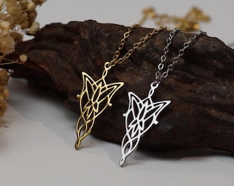 Evenstar-Halskette aus Edelstahl 316L, vergoldeter Elfen-Fantasy-inspirierter Schmuck, anlauffreier Eflique Arwen-Charme