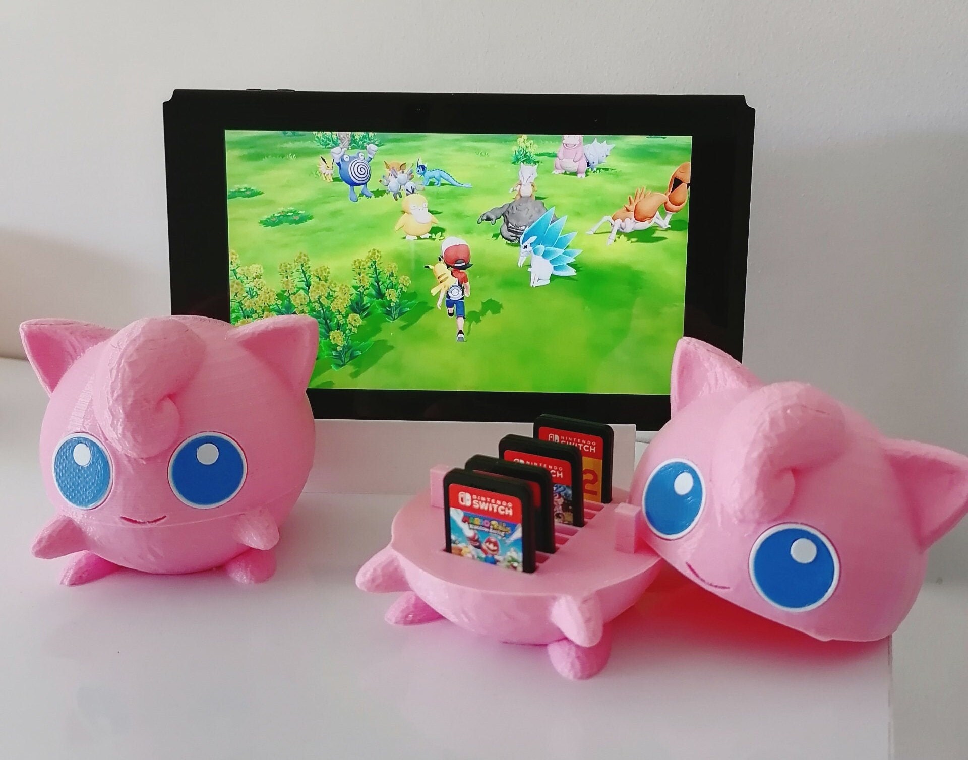 Nintendo SWITCH Accessory Games Holder Jigglypuff Pokemon Etsy UK