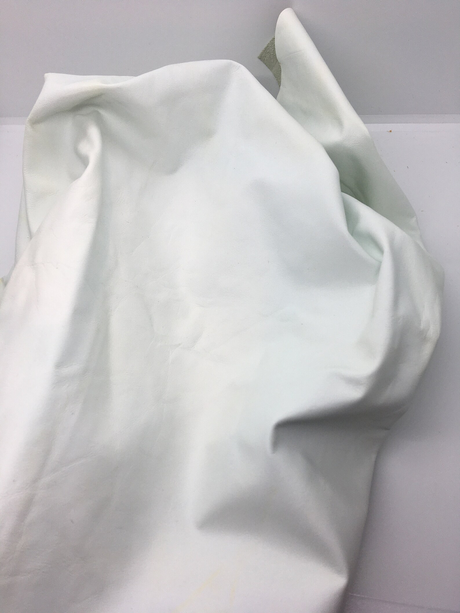 White Garment Grade Leather Etsy