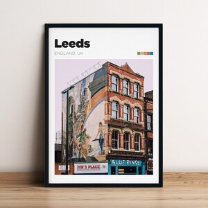 Leeds Travel Print - Colour/B&W Cornucopia Photography Print - Leeds Travel Poster - Traveller Gift Idea - England Road Trip Memory Print