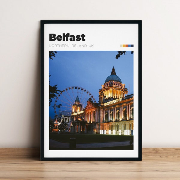 Belfast Poster Etsy UK