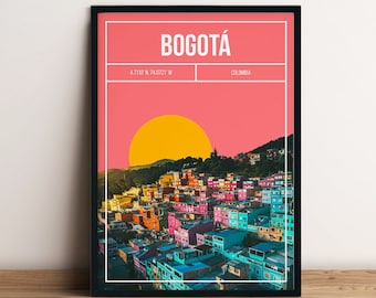 Bogotá Art Print - Bogota Travel Poster - Photography Illustration City Print - Bogota Photo Poster - Colombia Travel Print - Bogotá Gift