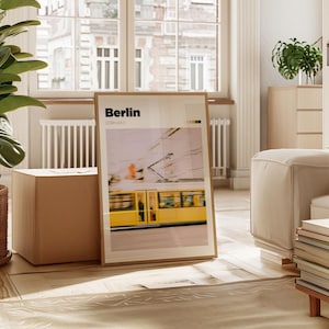 Berlin Travel Poster - Berlin Street Photography Art - Germany Wall Art - Colour or B&W City Print - Berlin Traveller Gift Trip Memory Art
