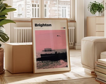 Brighton West Pier Print – England Travel Photography - Brighton Keepsake Gift