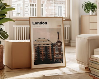 London Butler's Wharf Photo Print – England Travel Poster - Londoner Gift