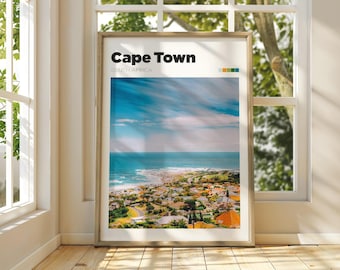 Cape Town Travel Print - Colour/B&W Photography Art - South Africa Wall Art - Cape Town Photo Print - Customisable Cape Town City Print
