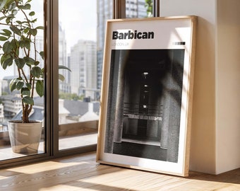 Barbican London Architektur Druck - Brutalist Fotografie Wandkunst - Urban Entdecker Geschenk
