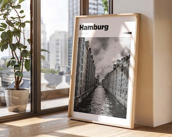 Hamburg Germany Travel Poster - City Photography Print - Urban Explorer Gift