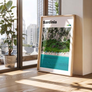 Sardinia Travel Poster - Sardinia Travel Print - Colour/B&W Sardinia Italy Photography Wall Art - Sardinia Wall Art - Sardinia Gift Idea