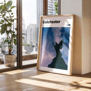 Colchester Travel Poster - Colour/B&W England City Print - Colchester Photography Travel Poster - Colchester Home Décor - Traveler Gift Idea