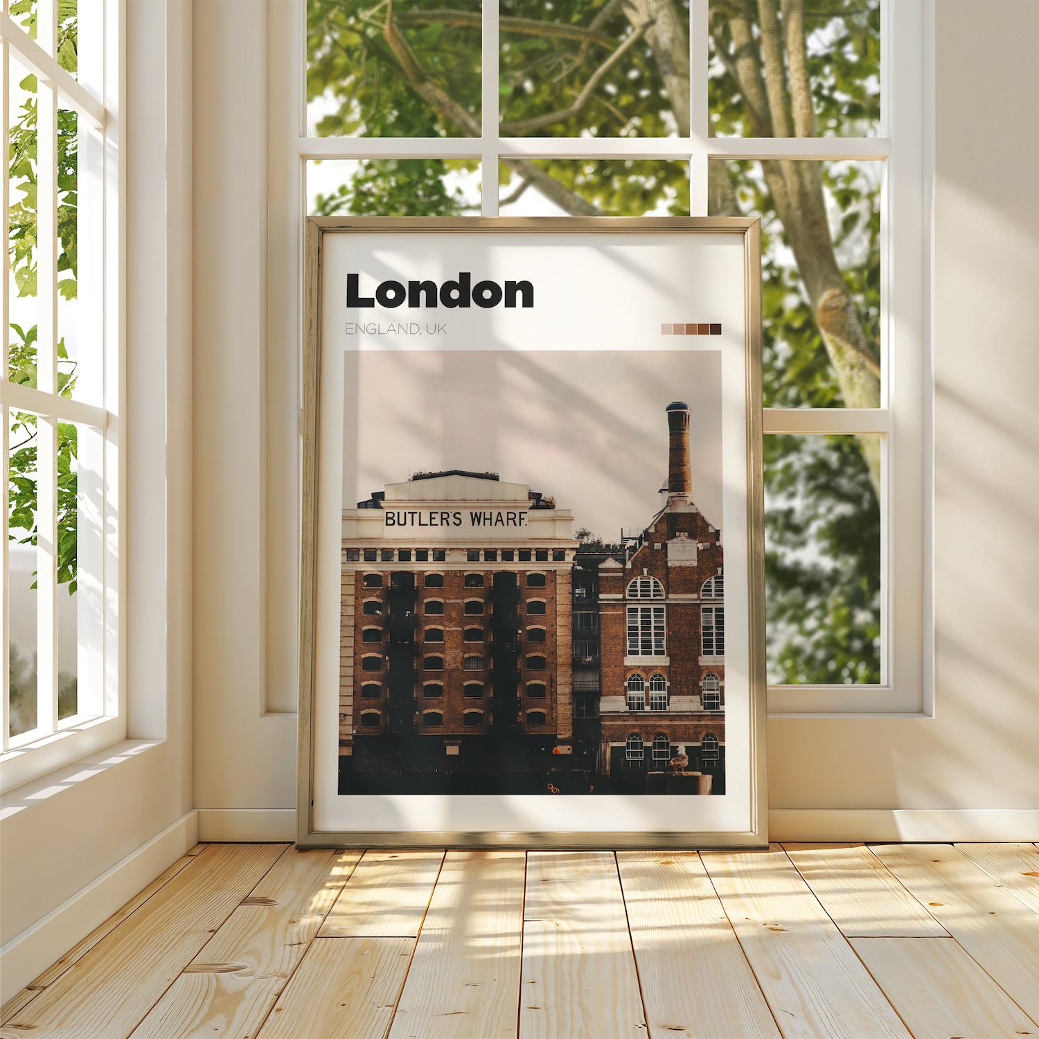 London Butler's Wharf Photo Print – England Travel Poster - Londoner ...