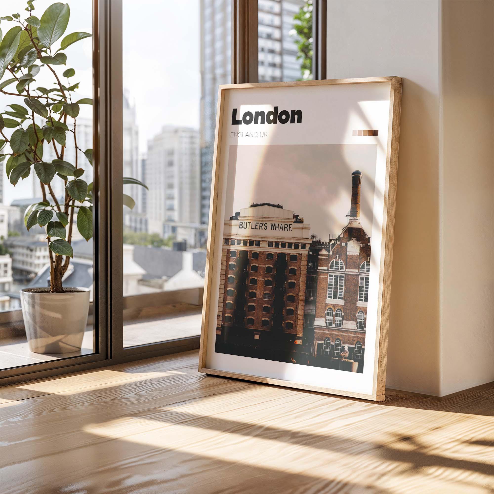 London Butler's Wharf Photo Print – England Travel Poster - Londoner ...