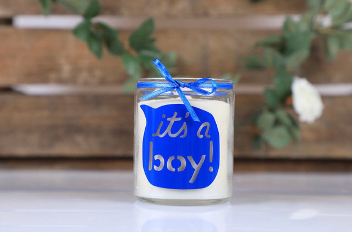 Baby Candle new baby candle its a girl candle its a big Etsy