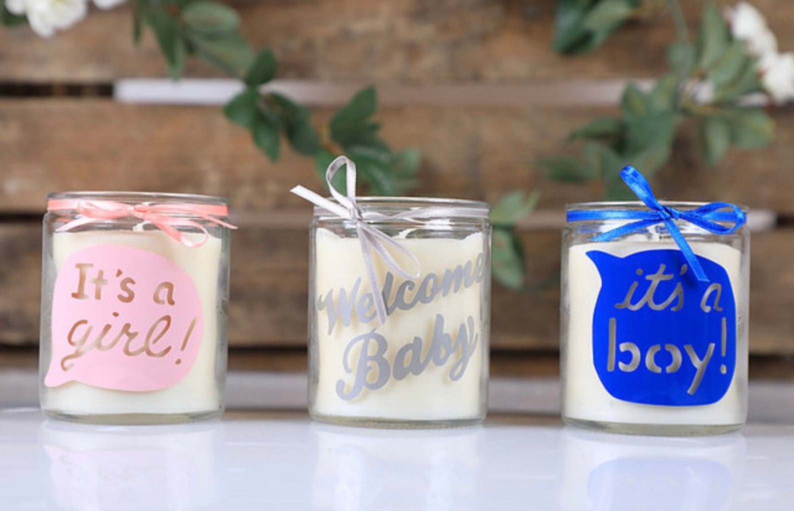 Baby Candle new baby candle its a girl candle its a big Etsy