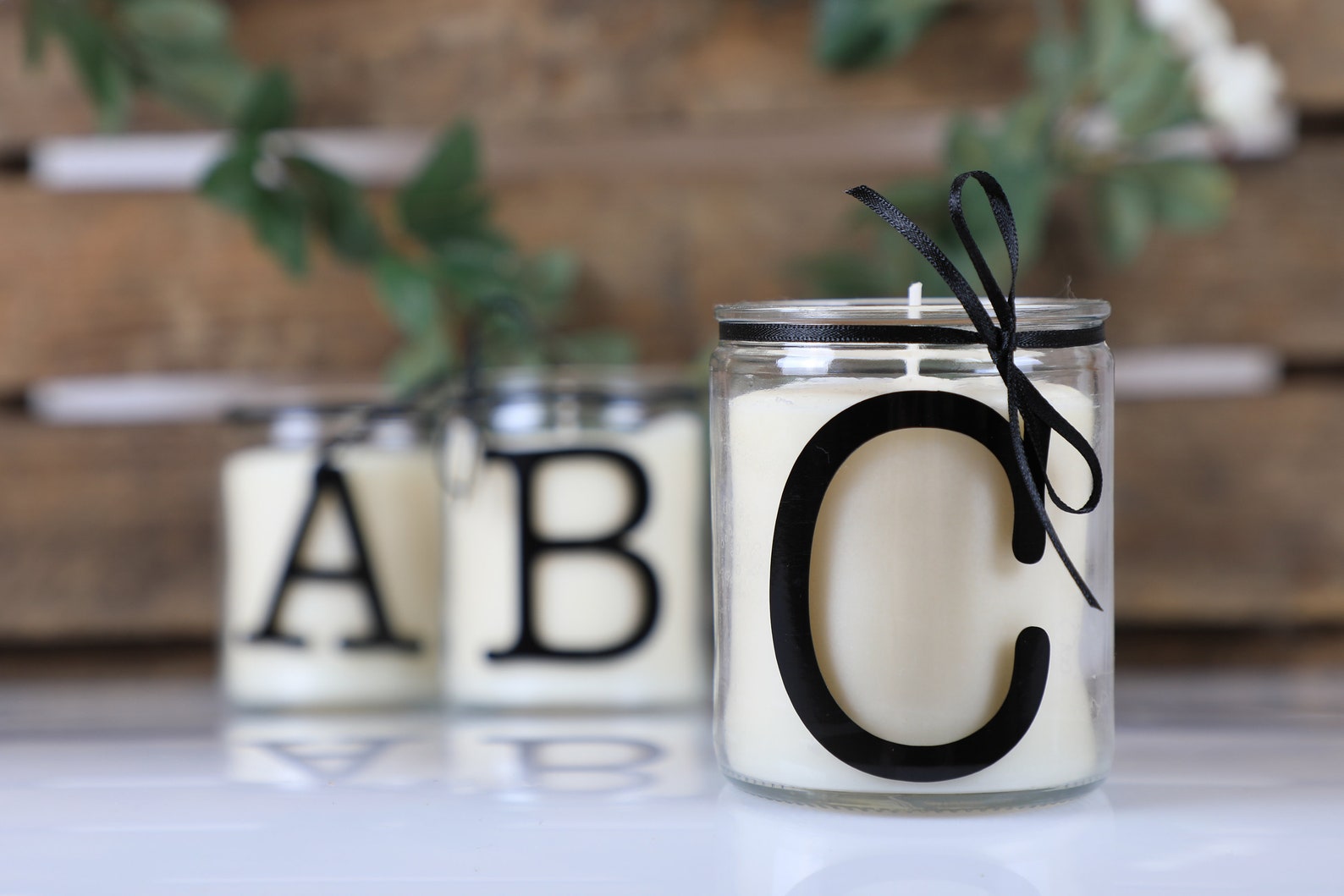 Initial Candle Alphabet Candle Letter Candle Name Candle Etsy