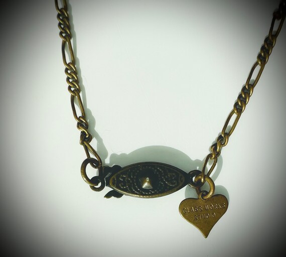 Vintage Glass Works Studio Necklace Heart Charms … - image 7