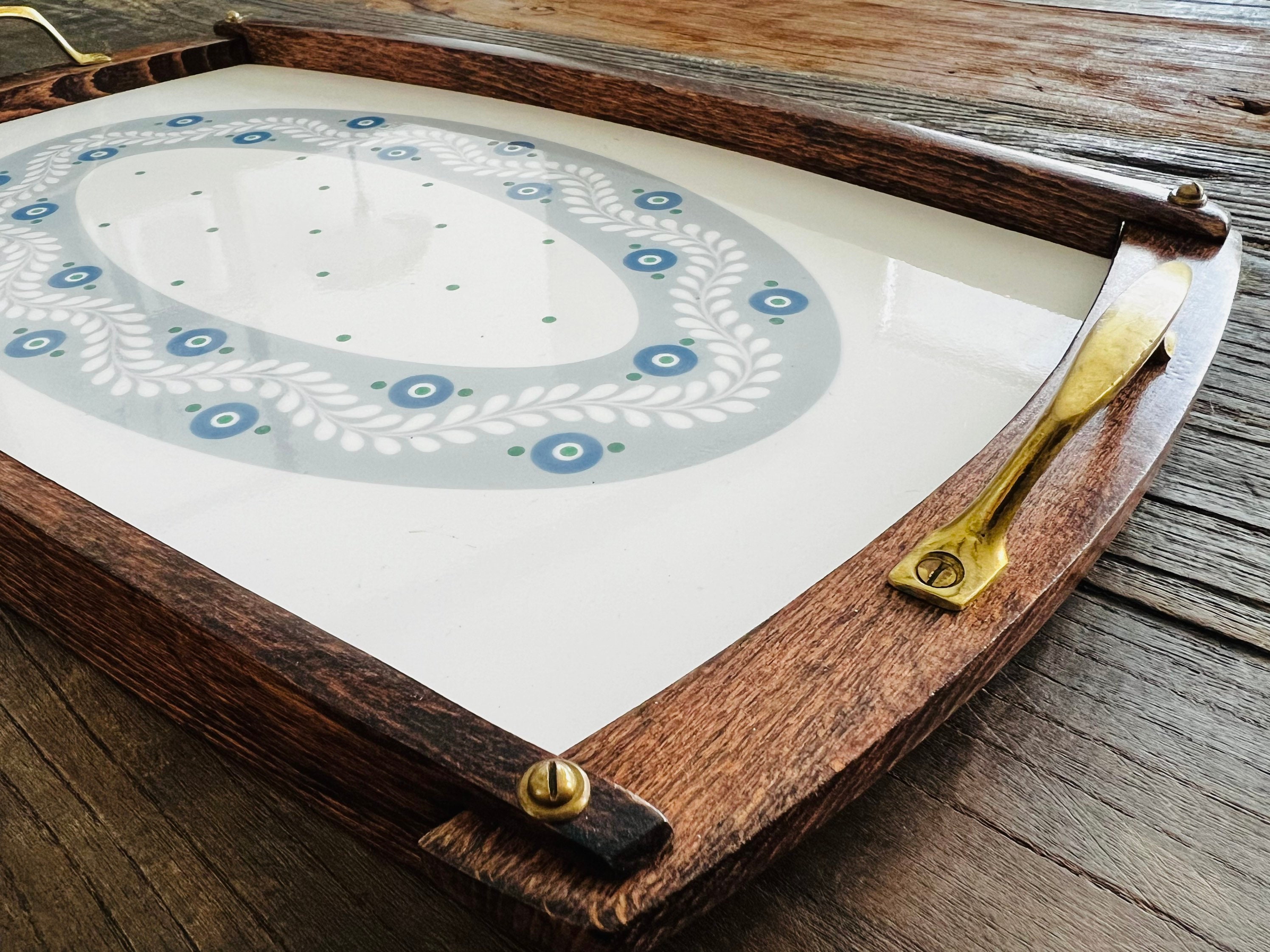 1907 Art Nouveau Ceramic Serving Tray by Christian Neureuther