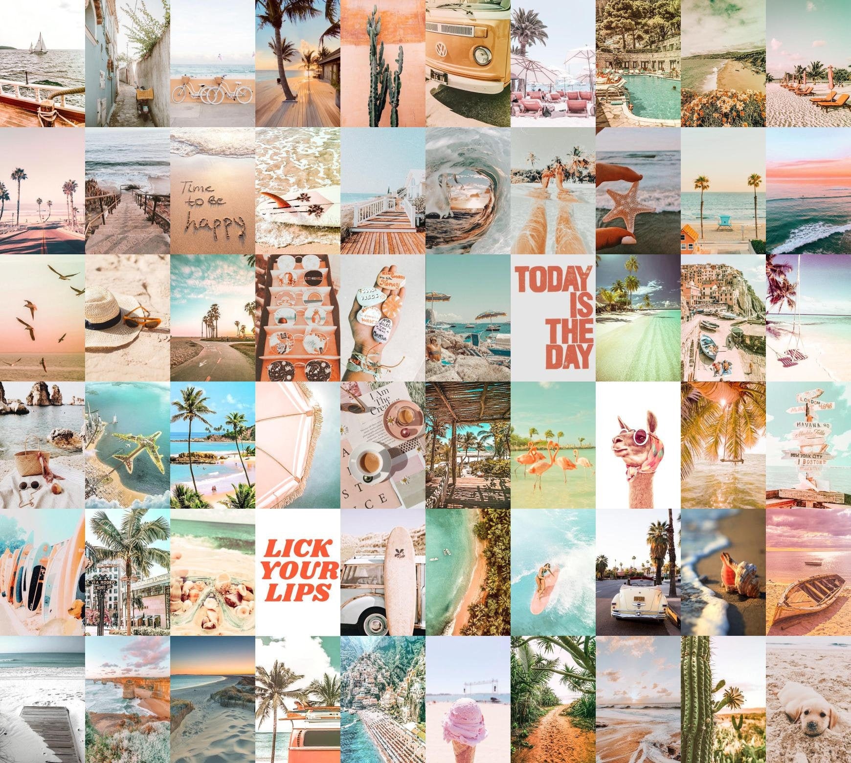 Coastal collage kit Tezza wall collage kit 60 pcs 300 dpi Etsy