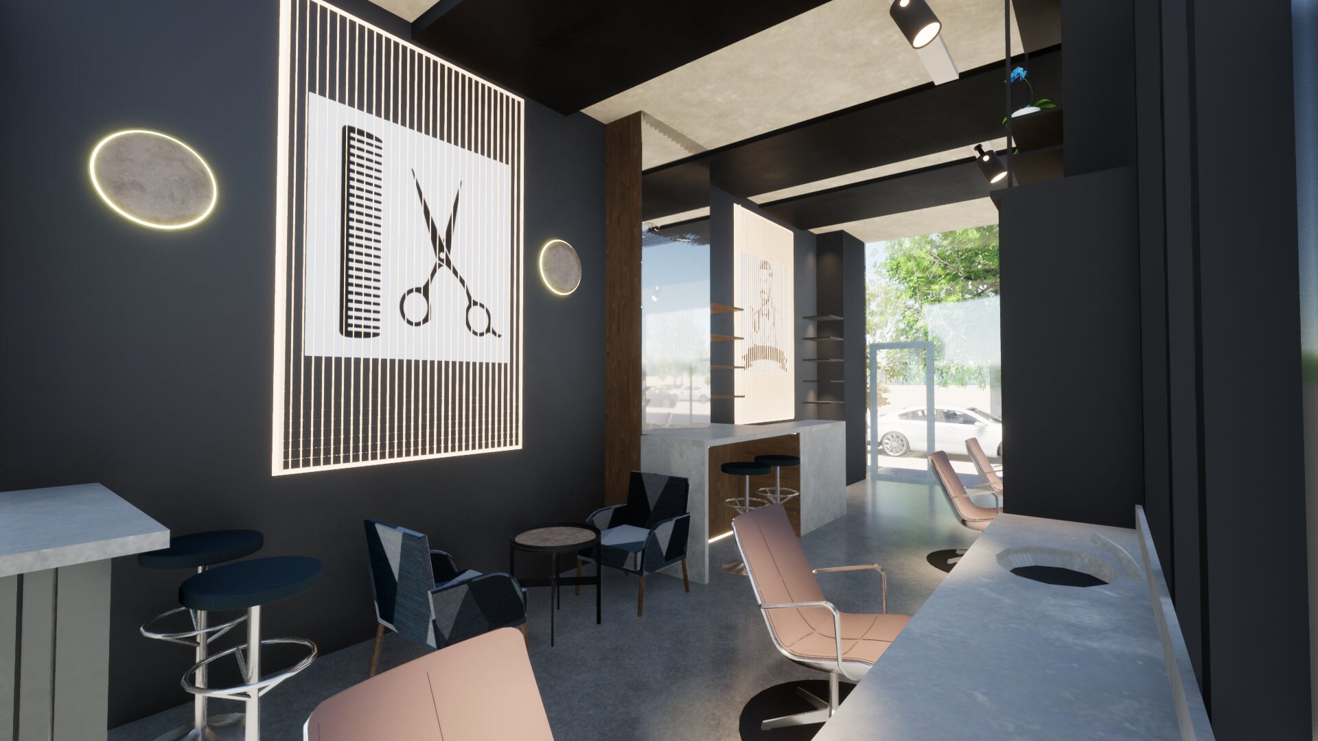 Coiffeur Design,beauty Salon, Saloon Design, the Hair Boutique,barber ...