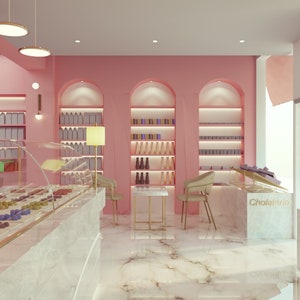 Chocolate shop, Realistic 3d Interior Rendering, shop design, Architecture visualizationCustom Design