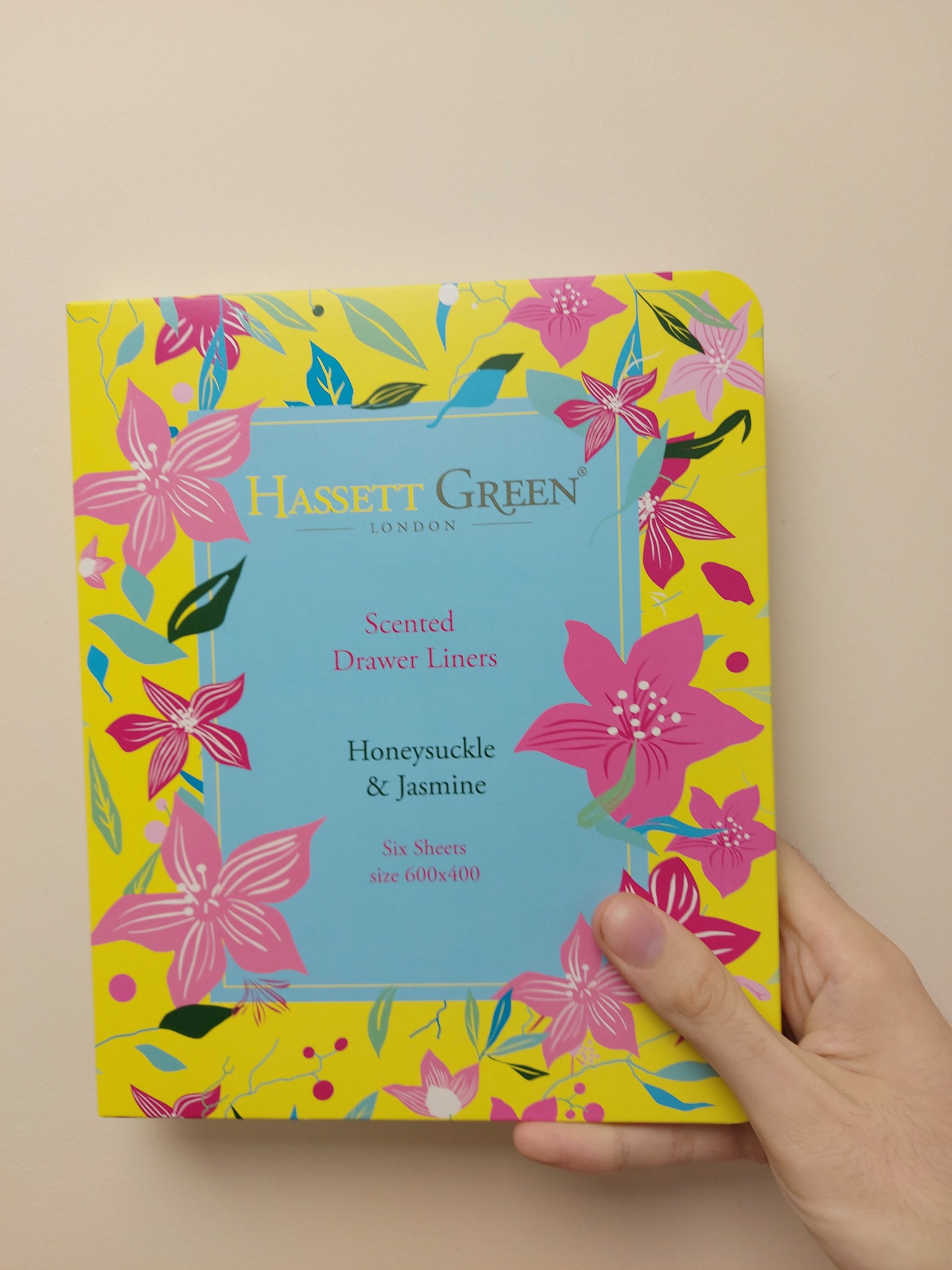 Scented Drawer Liner Honeysuckle & Jasmine Hassett Green Etsy UK