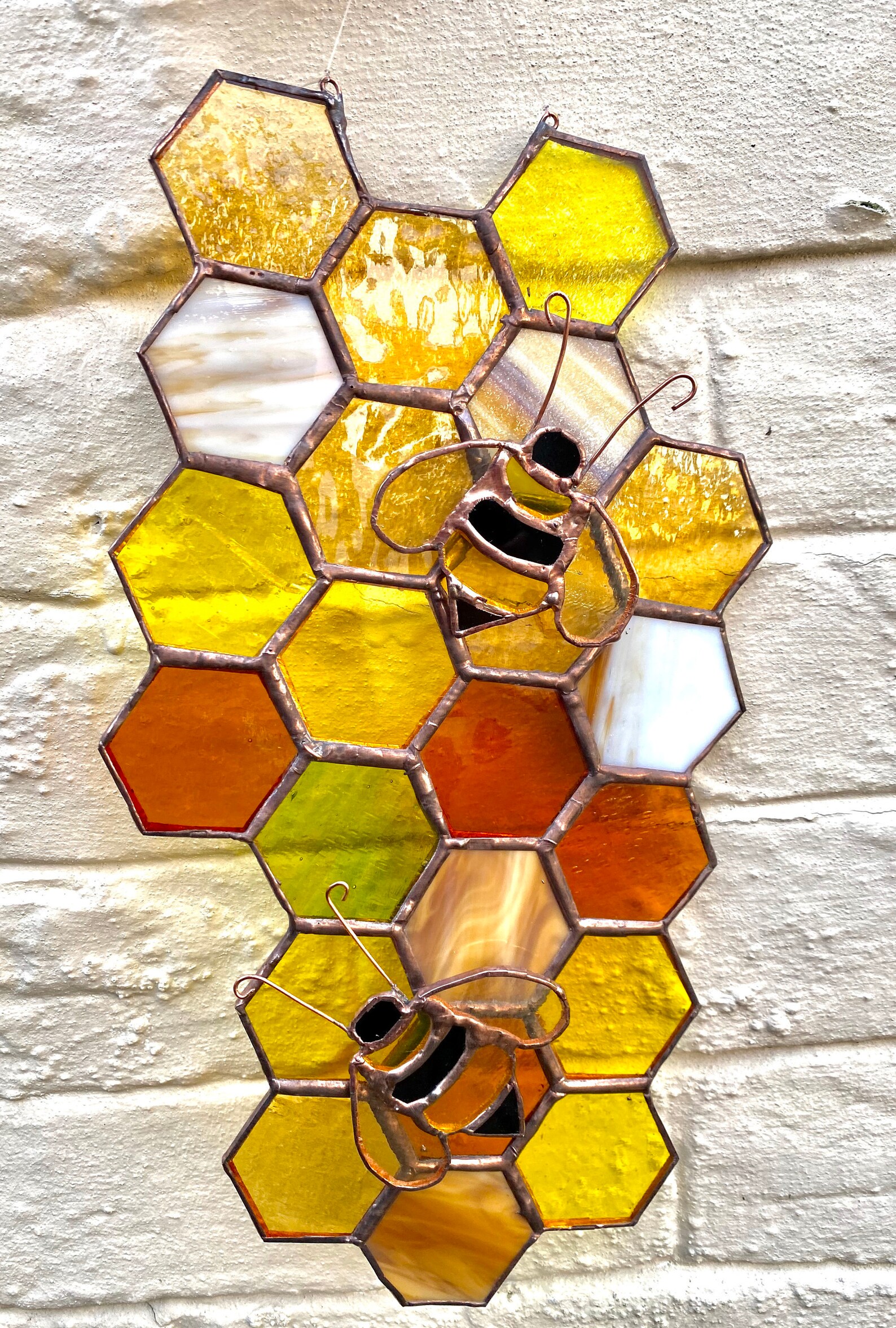 Handmade Stained Glass Suncatcher With Detachable Etsy UK