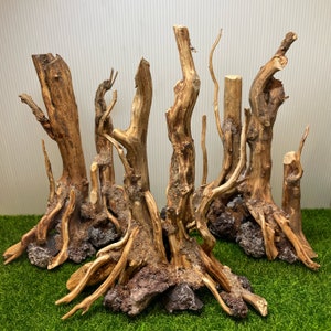 Driftwoods for Terrarium Aquarium Aquascape, Driftwood for Freshwater or Reptiles Habitat | Aquarium Decoration | Handmade