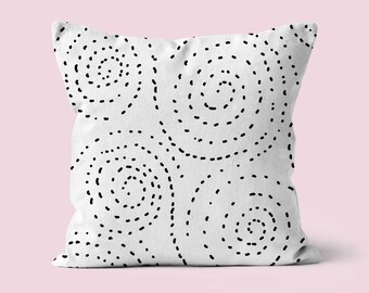 Minimalist Decor Cushion, Circle pattern, Scatter Cushion, contemporary decor, Decorative Cushions, gift home decor, Gift for her, Pillow