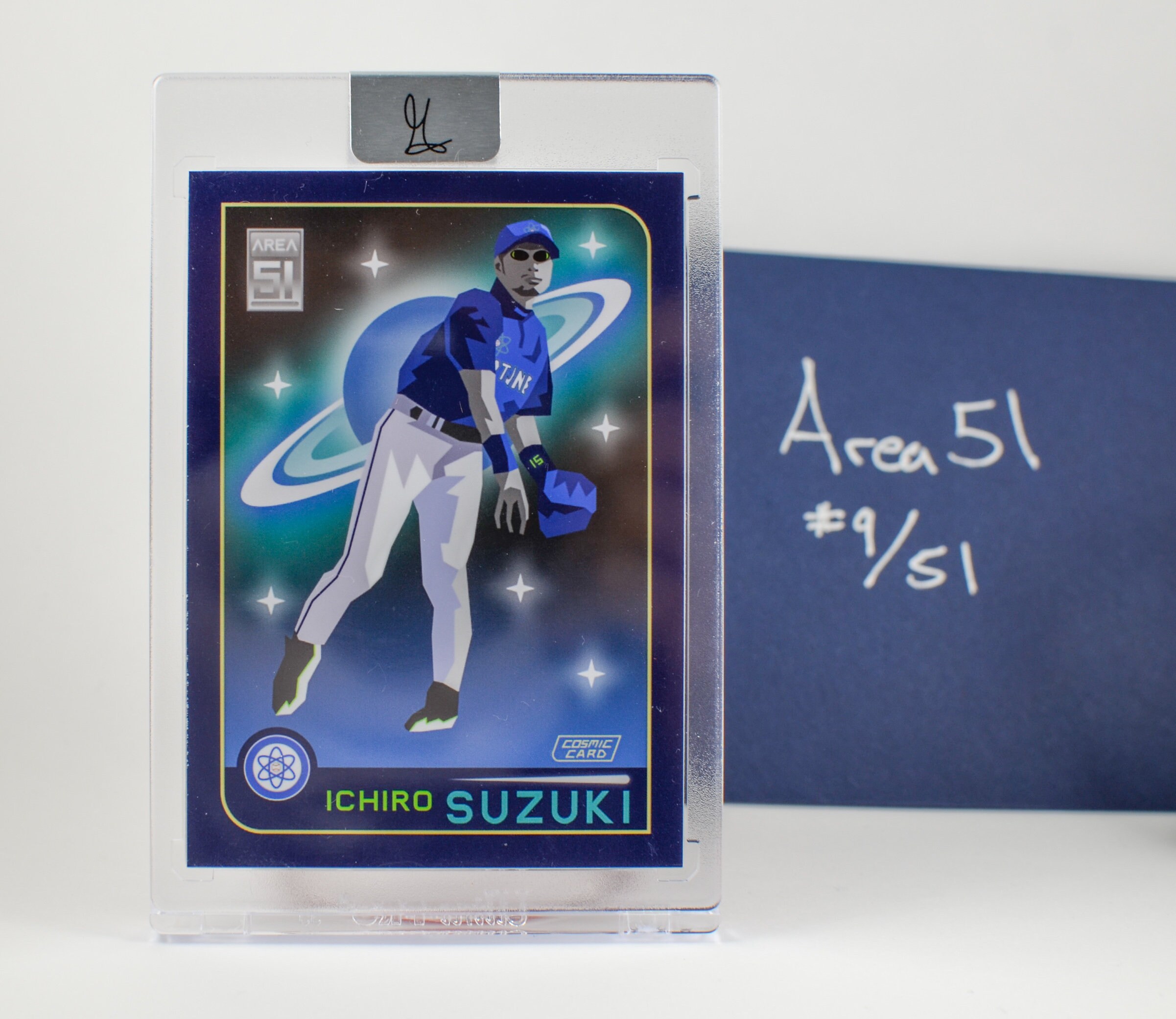 Ichiro Suzuki Rookie Custom Art Card 51 Area 51 Etsy