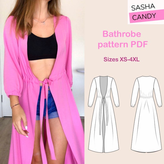 Bathrobe Pattern PDF Instant Download Pattern Etsy