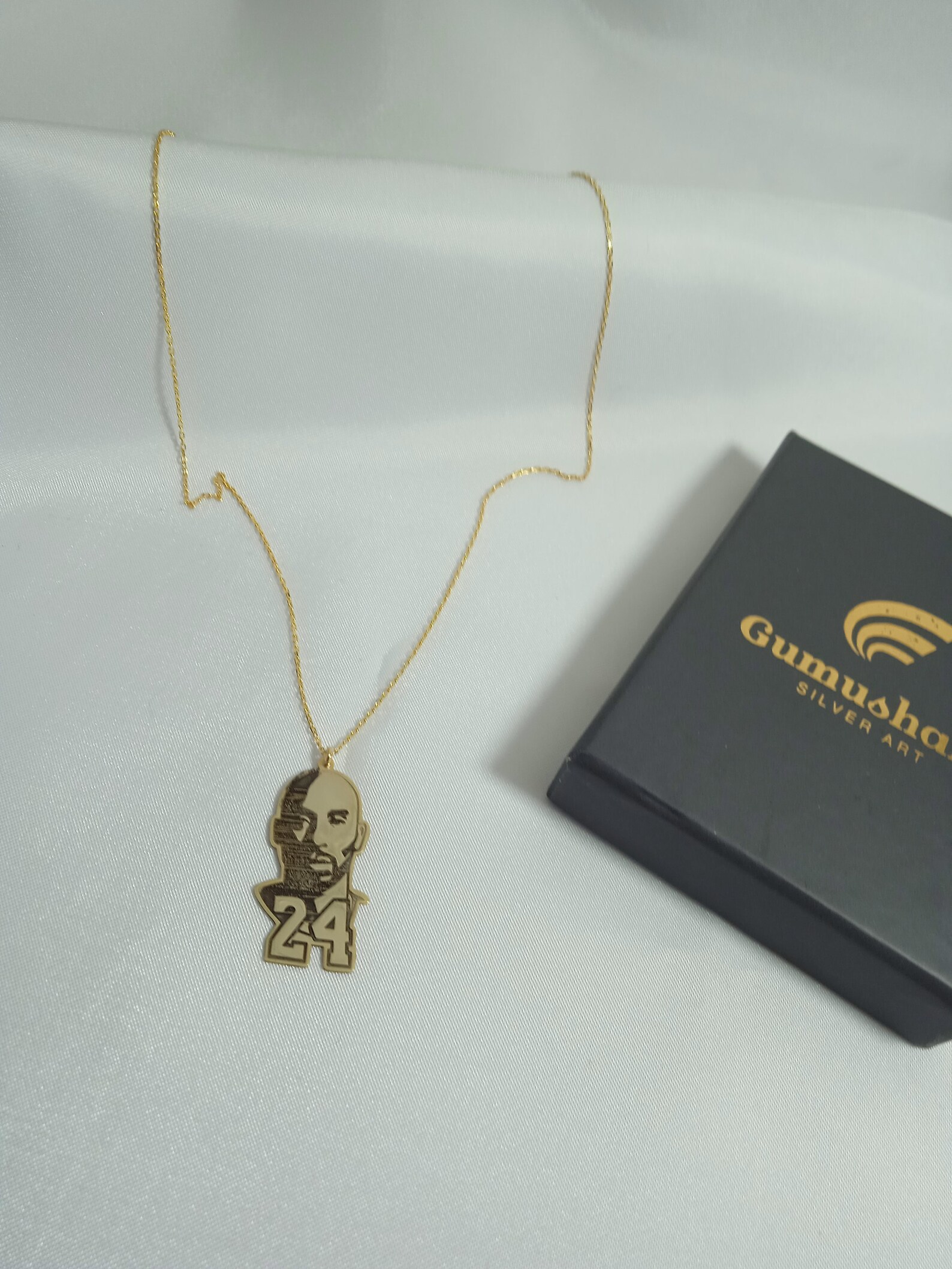 925 silver NBA KOBE BRYANT picture necklace silver chain Etsy