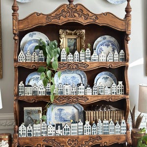 Vintage Delft Blue KLM Houses (#8-75)