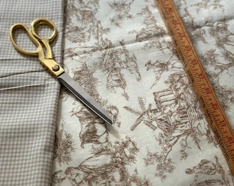 Mill Creek Classic Cotton 'Khaki' Toile - Large Print