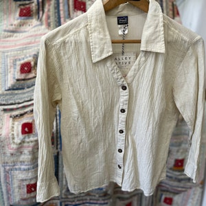 Hand-dyed Patagonia Cotton Blouse - Sz 12