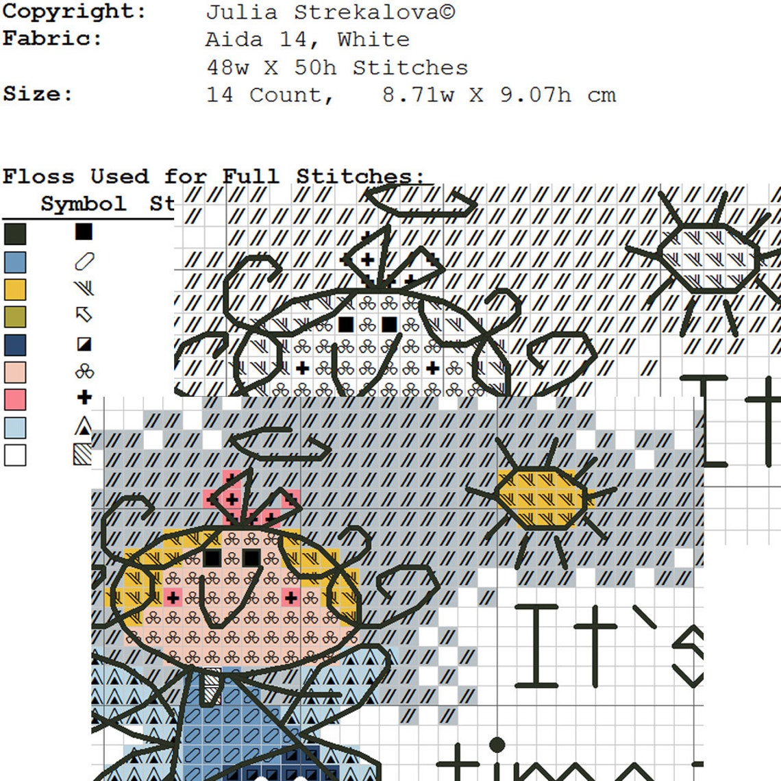 Cross Stitch Pattern Pdf it's Time to Dream | Etsy