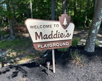 Customized National Park Playground Sign