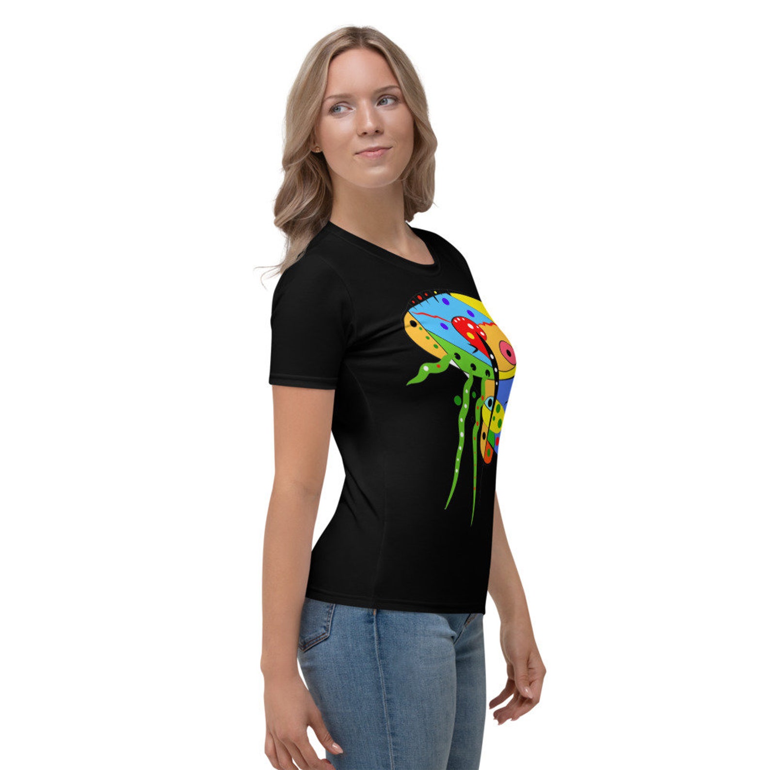 Women's Tshirt. Colourful Tshirt Pop Art Tshirt Etsy