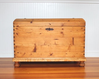 18th Century Antique Chest Antique Blanket Chest Antique Trunk Antique Accent Furniture Farmhouse Home Decor Living Room Farmhouse Decor